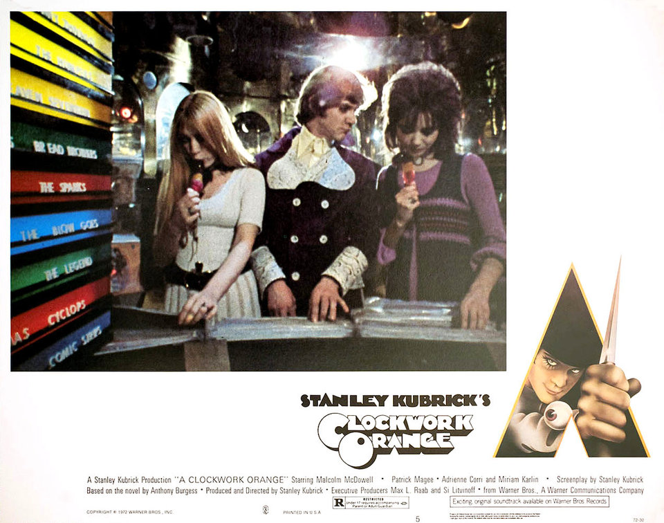 A Clockwork Orange Original 1972 U.S. Scene Card Posteritati Movie
