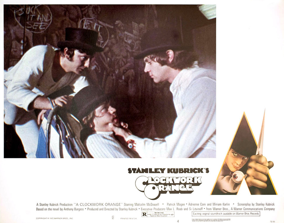 A Clockwork Orange Original 1972 U.S. Scene Card Posteritati Movie