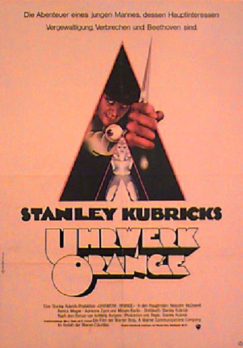 A Clockwork Orange Original 1972 German A1 Movie Poster