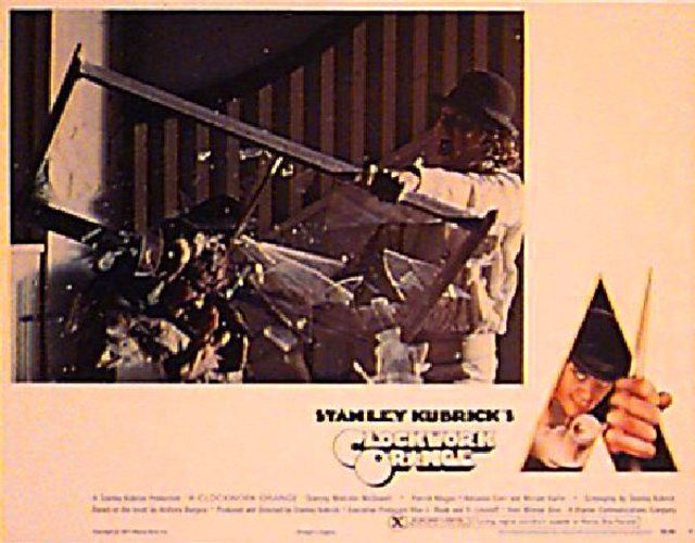 A Clockwork Orange Original 1972 British Scene Card