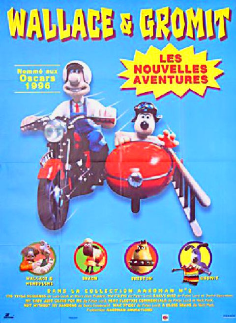 Wallace and Gromit: A Close Shave Original 1996 French Petite Movie Poster