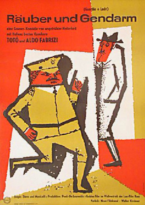 Cops and Robbers Original 1960s German A1 Movie Poster