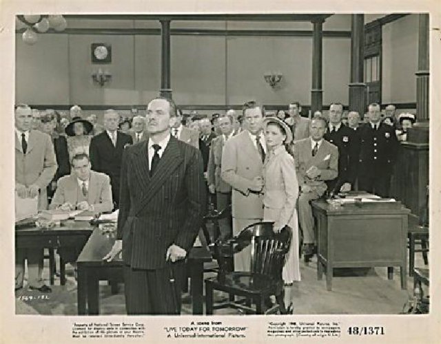 An Act of Murder Original 1948 U.S. Silver Gelatin Single-Weight Photo