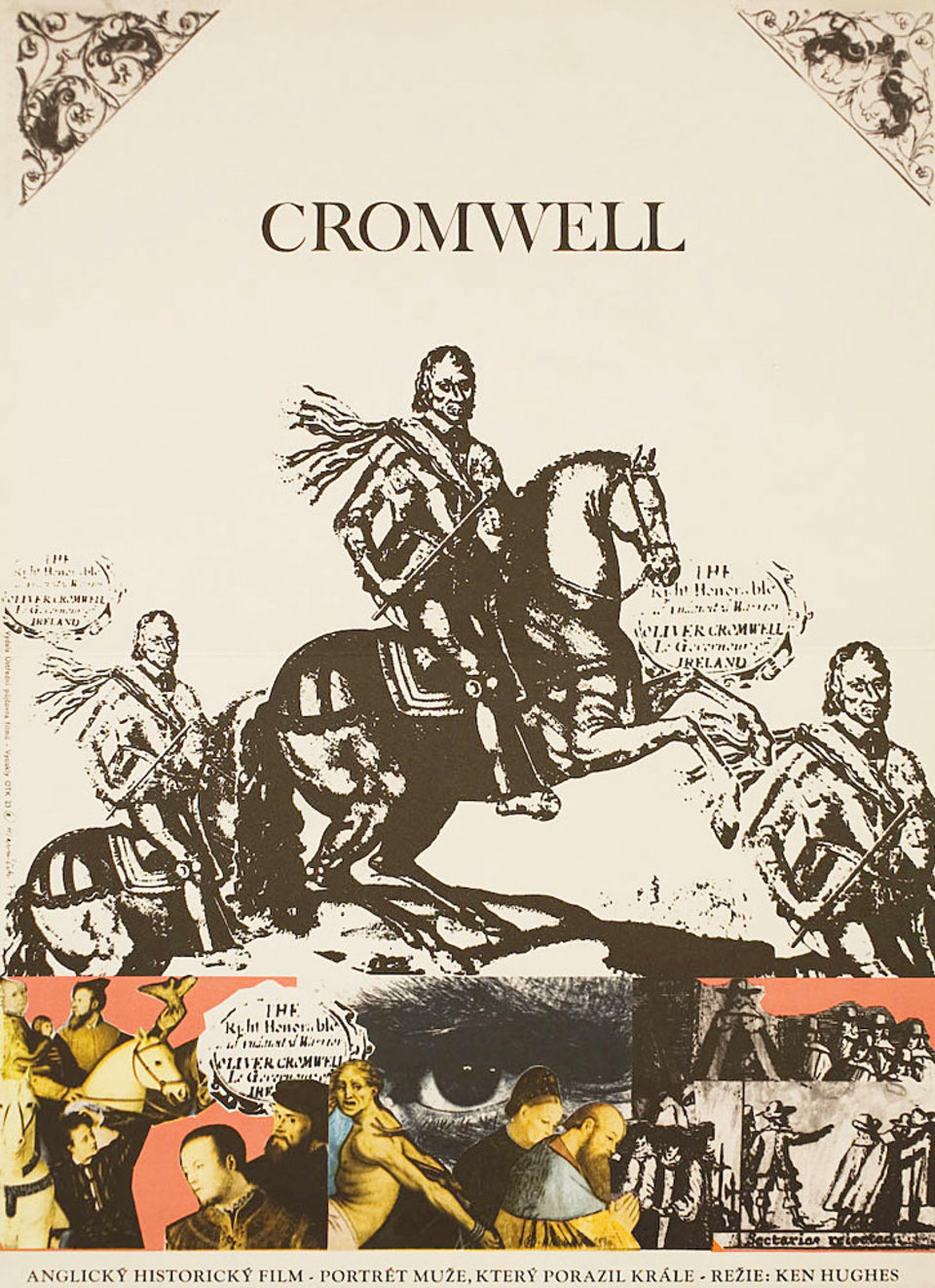 Cromwell Original 1974 Czech A3 Movie Poster