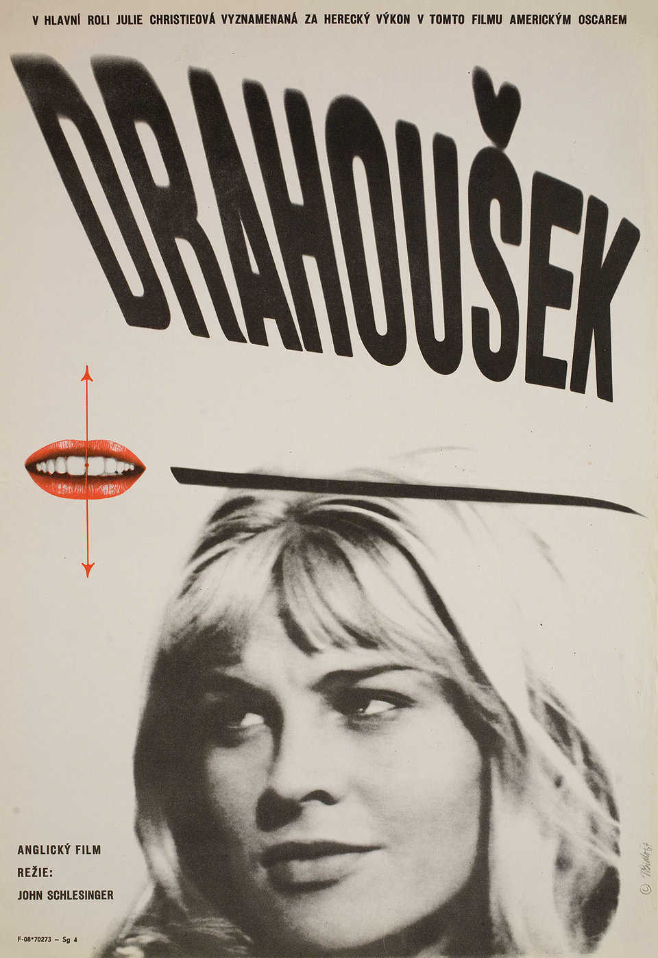Darling Original 1967 Czech A3 Movie Poster