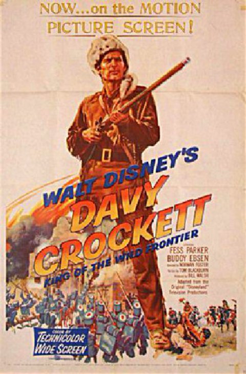 Davy Crockett: King of the Wild Frontier Original 1955 U.S. One Sheet Movie Poster