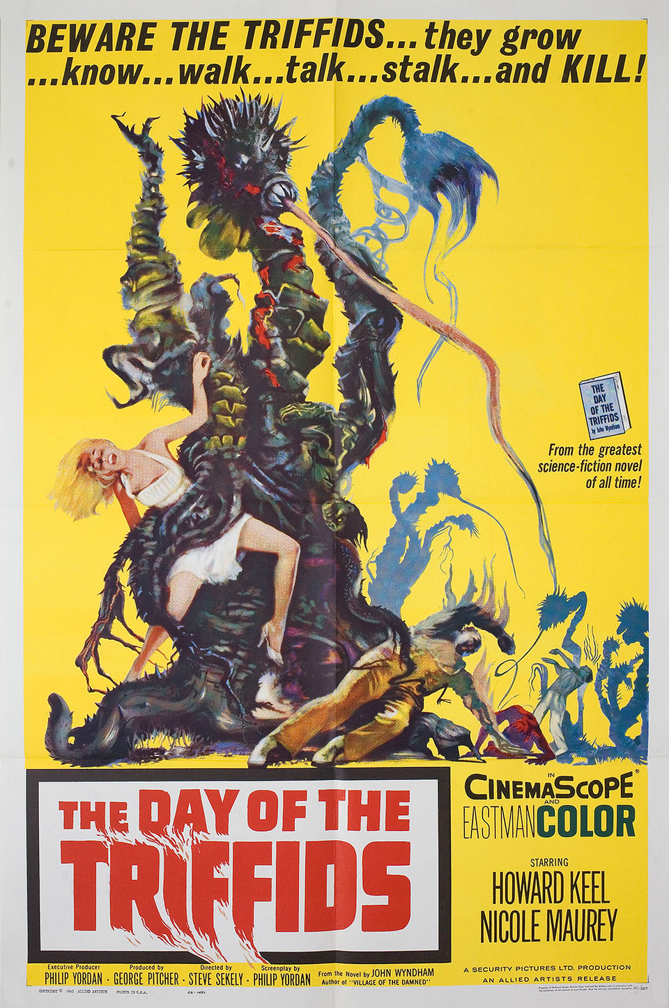 The Day of the Triffids Original 1962 U.S. One Sheet Movie Poster