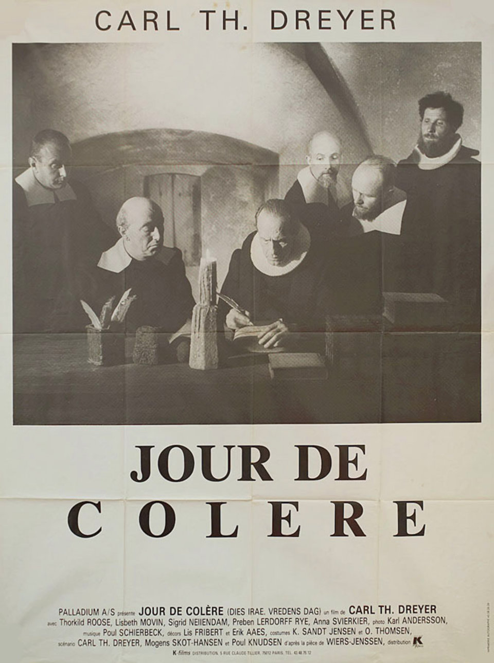 Day of Wrath Original R1980s French Grande Movie Poster