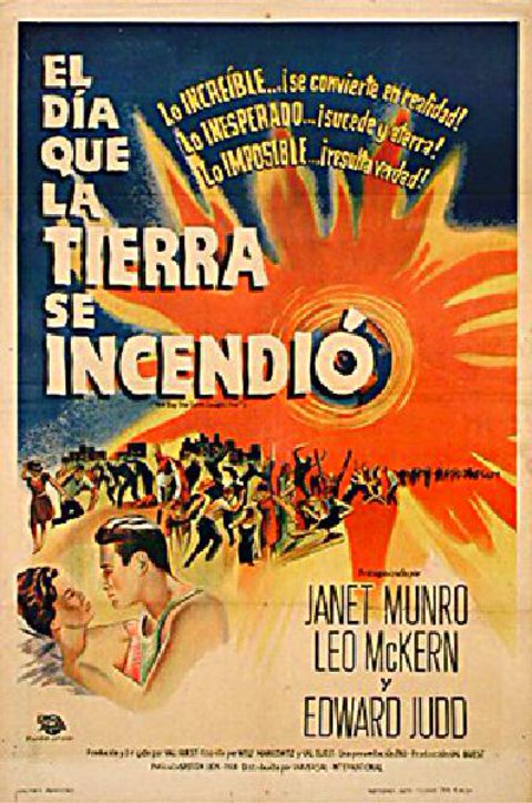 The Day the Earth Caught Fire Original 1961 Argentine Movie Poster
