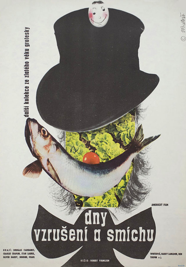 Days of Thrills and Laughter Original 1968 Czech A3 Movie Poster