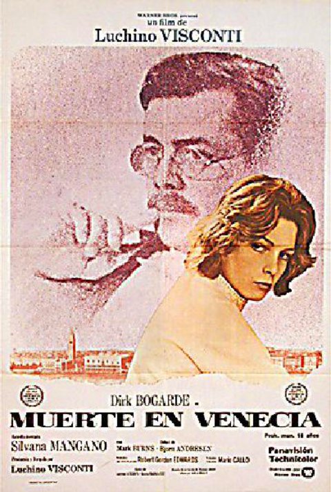 Death in Venice Original 1971 Argentine Movie Poster