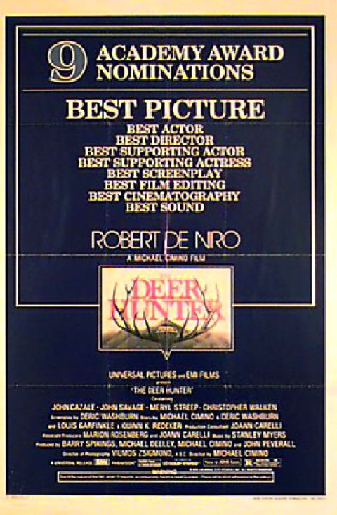 The Deer Hunter Original 1978 U.S. One Sheet Movie Poster