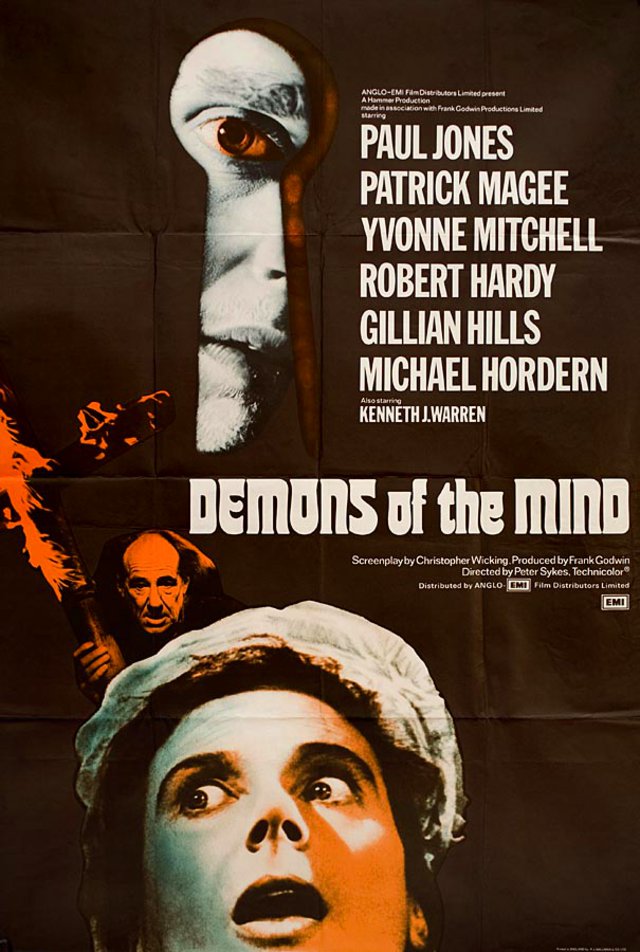 Demons of the Mind Original 1972 British One Sheet Movie Poster
