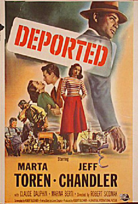Deported Original 1950 U.S. One Sheet Movie Poster