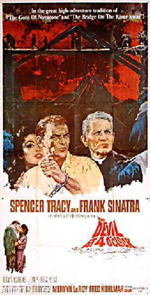 The Devil at 4 O'Clock Original 1961 U.S. Three Sheet Movie Poster