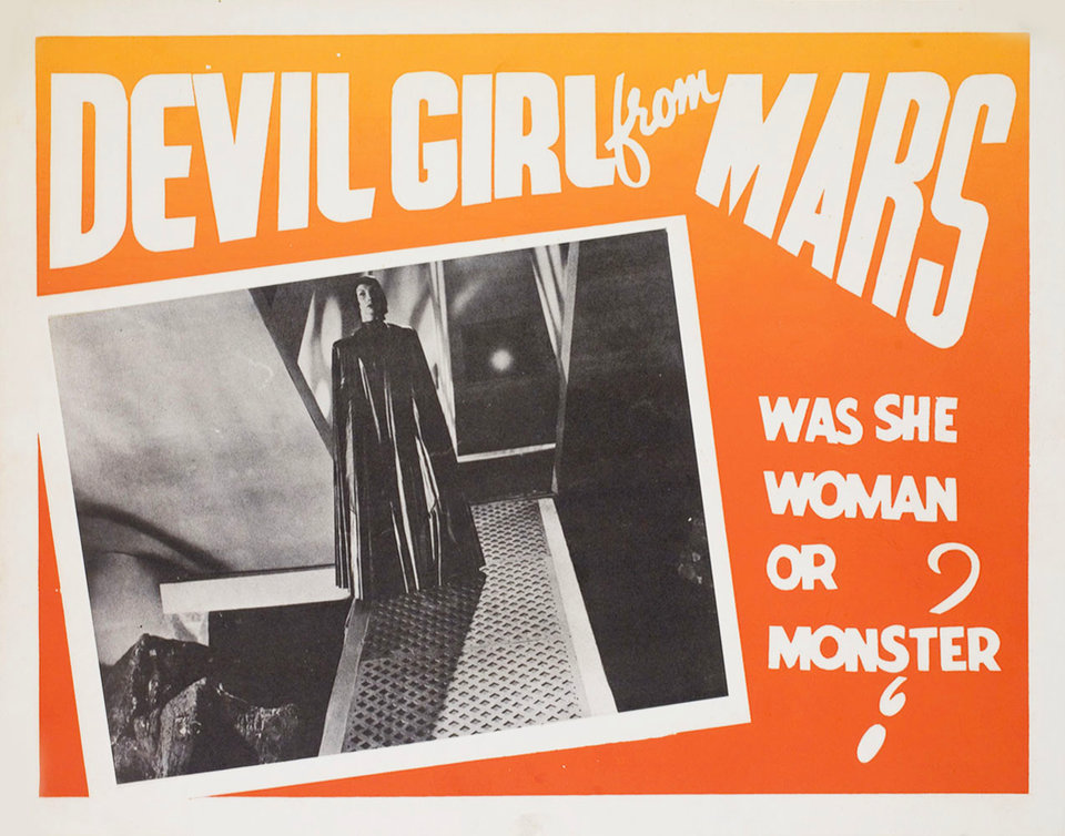 Devil Girl from Mars Original 1954 Canadian Scene Card