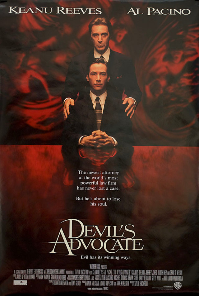 The Devil's Advocate Original 1997 U.S. One Sheet Movie Poster