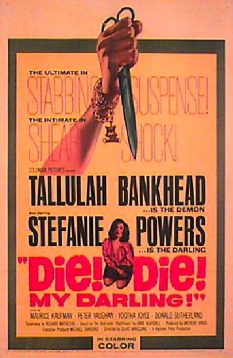 Die! Die! My Darling! Original 1965 U.S. One Sheet Movie Poster