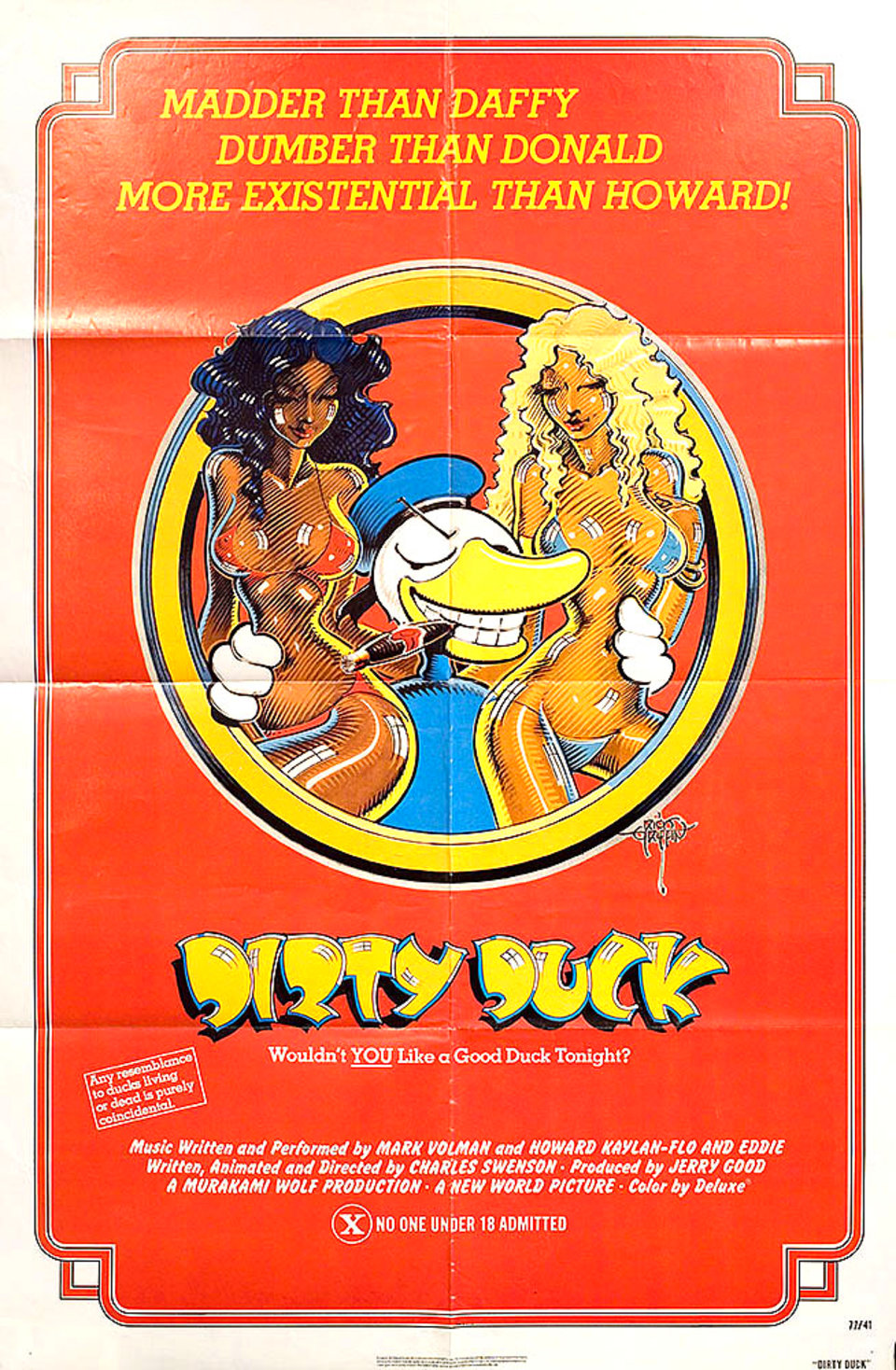 Down and Dirty Duck Original R1977 U.S. One Sheet Movie Poster