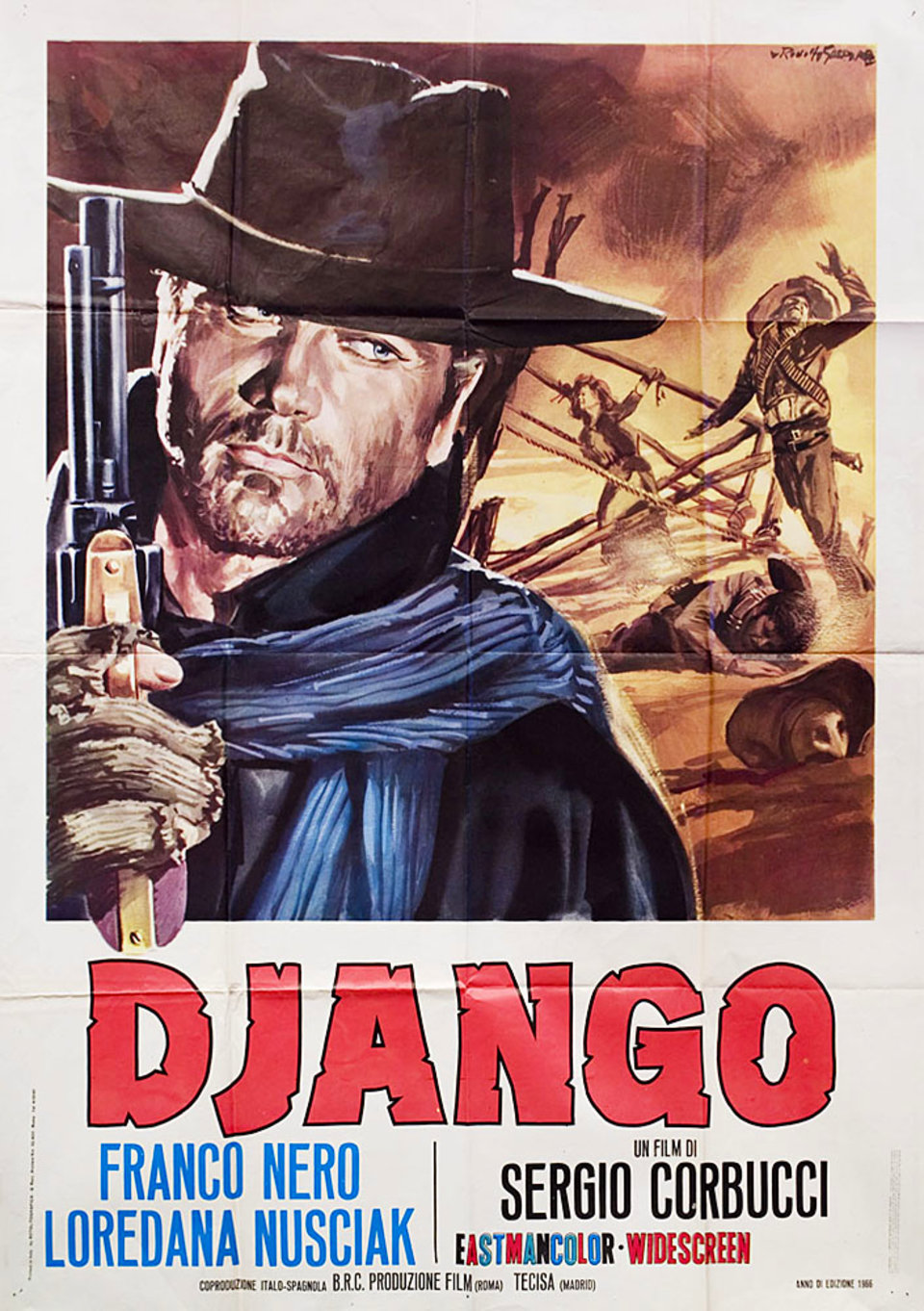 Django Original 1966 Italian Due Foglio Movie Poster Posteritati 