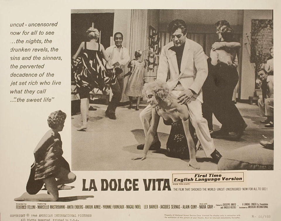 La Dolce Vita Original R1966 U.S. Scene Card