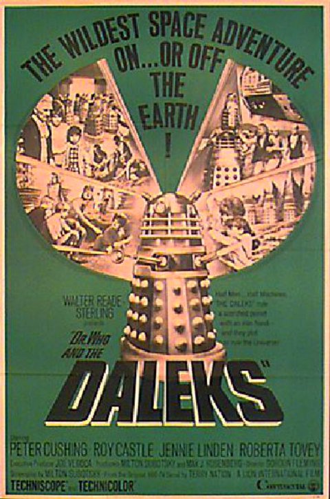 Dr. Who and the Daleks Original 1966 U.S. One Sheet Movie Poster