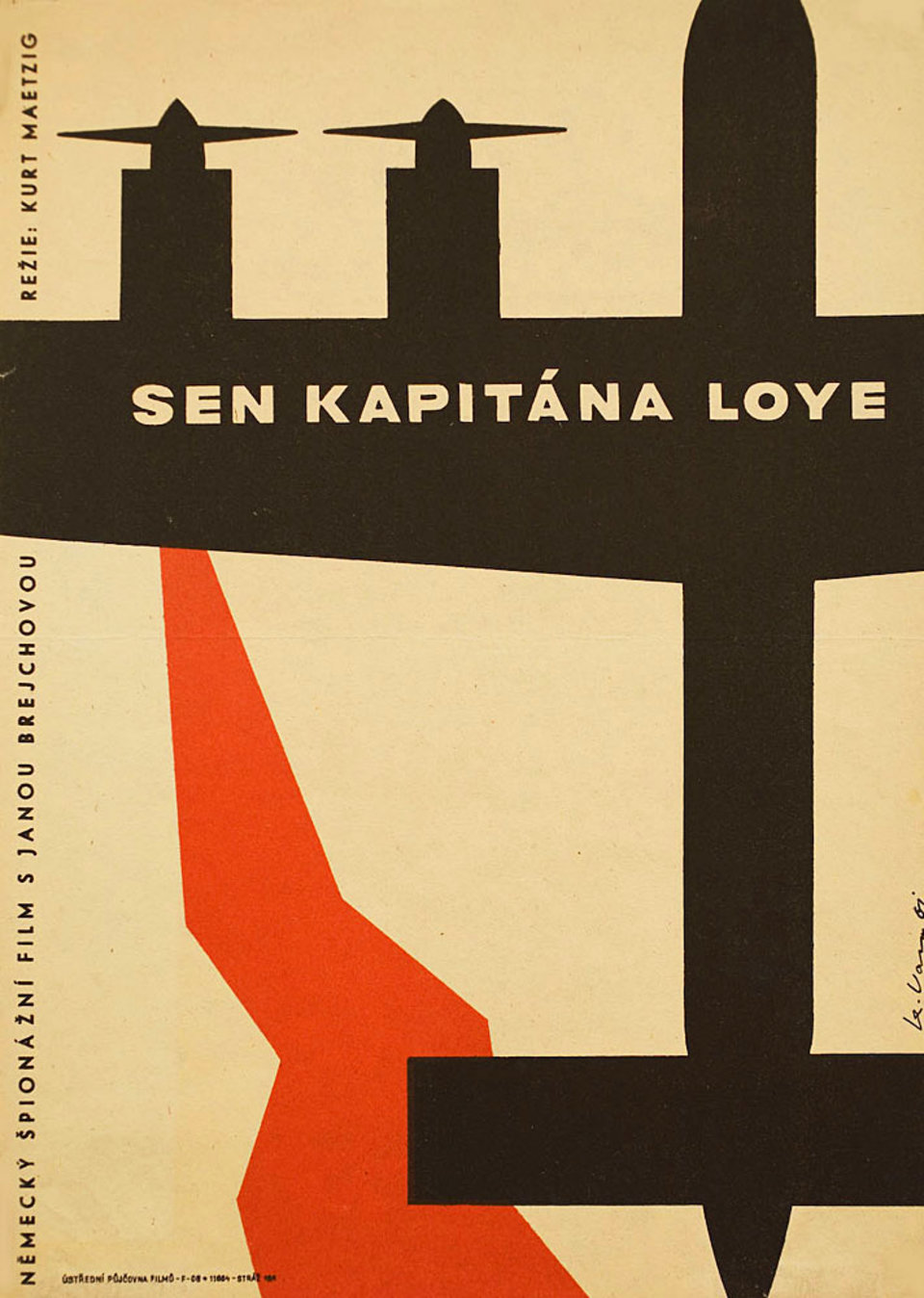 The Dream of Captain Loy Original 1967 Czech A3 Movie Poster