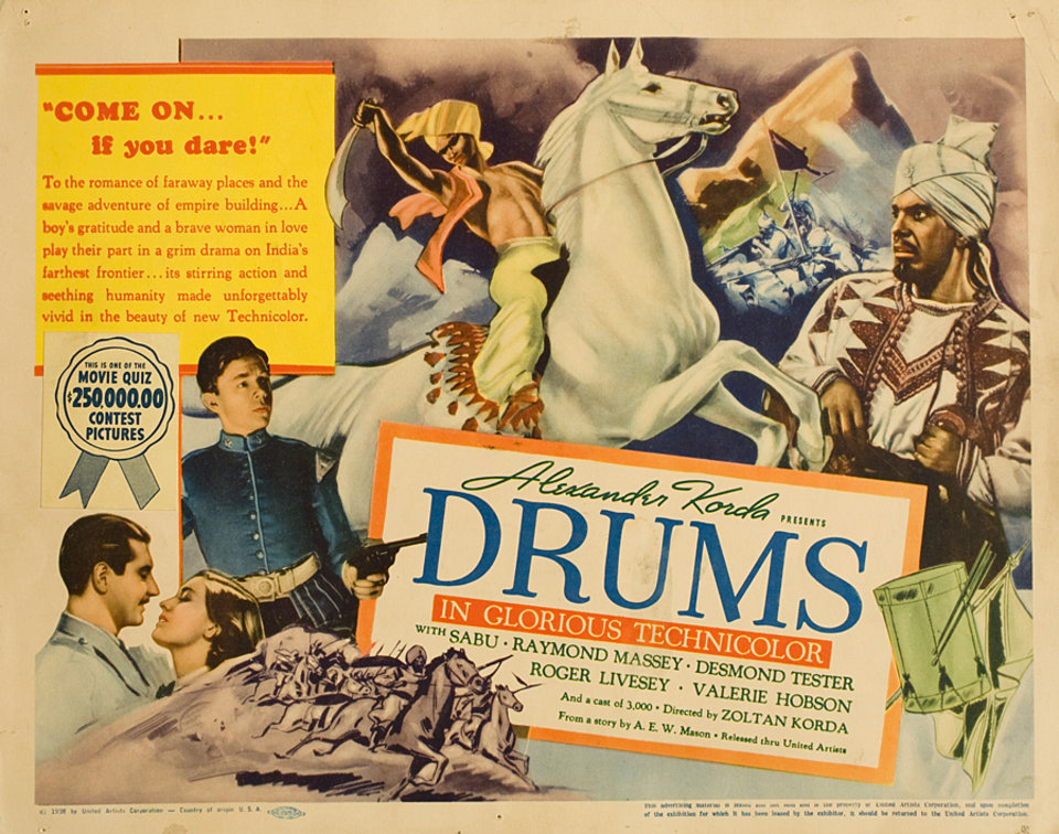 Drums 1938 U.S. Title Card Posteritati Movie Poster Gallery