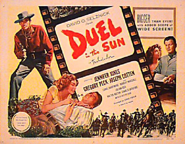 Duel in the Sun Original R1954 U.S. Half Sheet Movie Poster