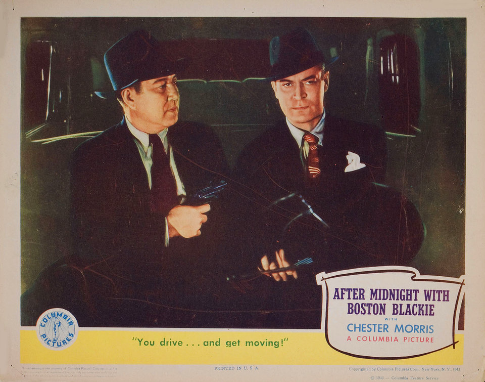 After Midnight with Boston Blackie Original 1943 U.S. Scene Card