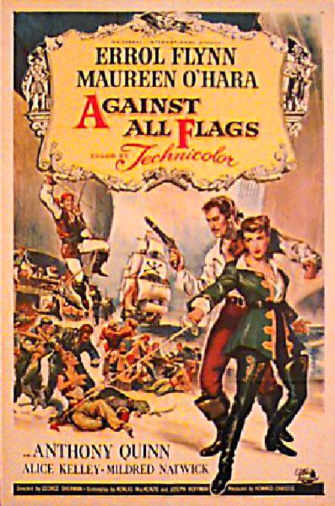 Against All Flags Original 1952 U.S. One Sheet Movie Poster