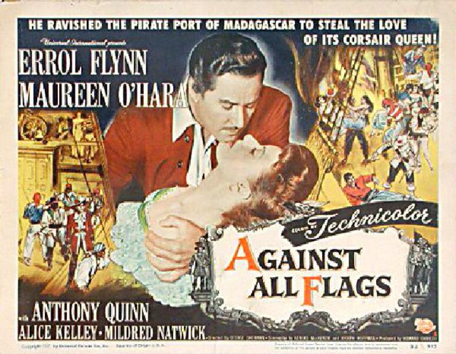 Against All Flags Original 1952 U.S. Title Card