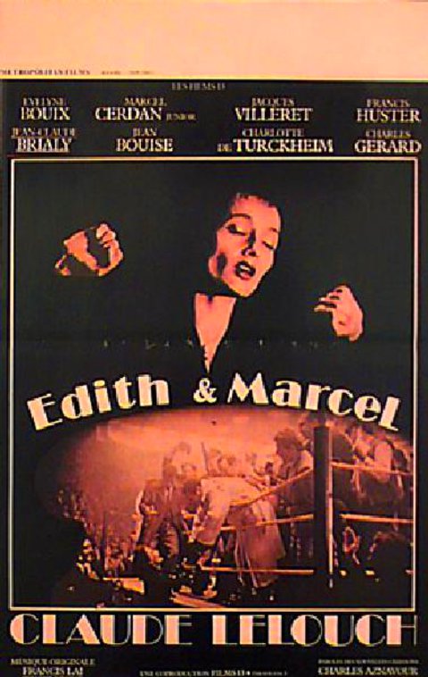 Edith and Marcel Original 1984 Belgian Movie Poster