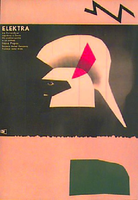 Electra Original 1962 Polish B2 Movie Poster