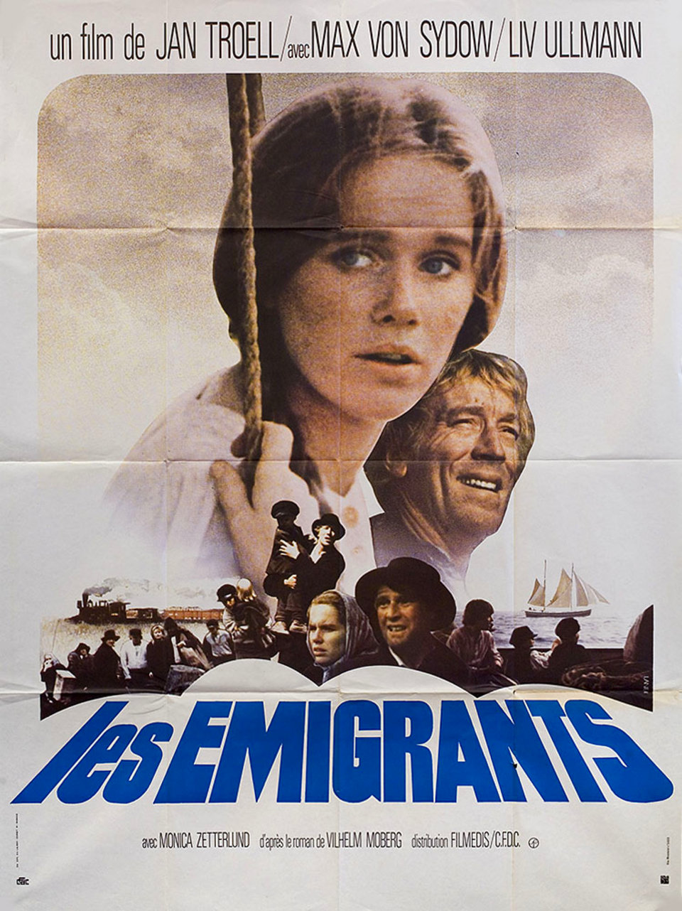 The Emigrants Original 1972 French Grande Movie Poster