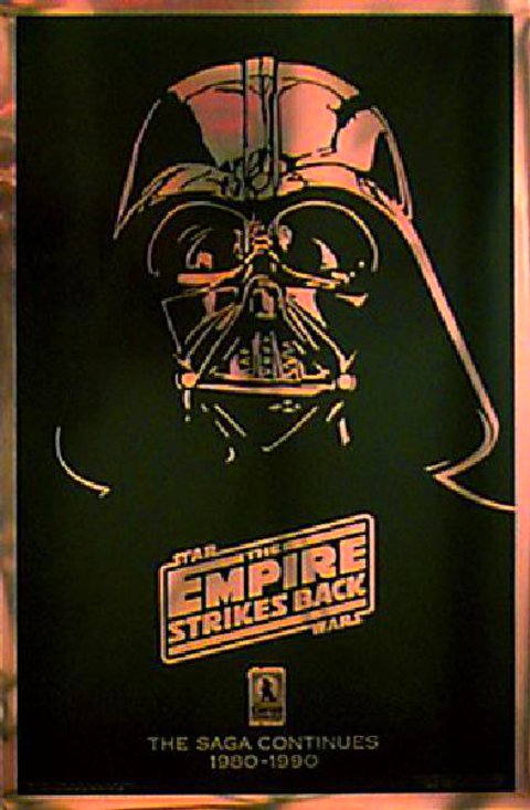 The Empire Strikes Back Original R1990 U.S. One Sheet Movie Poster