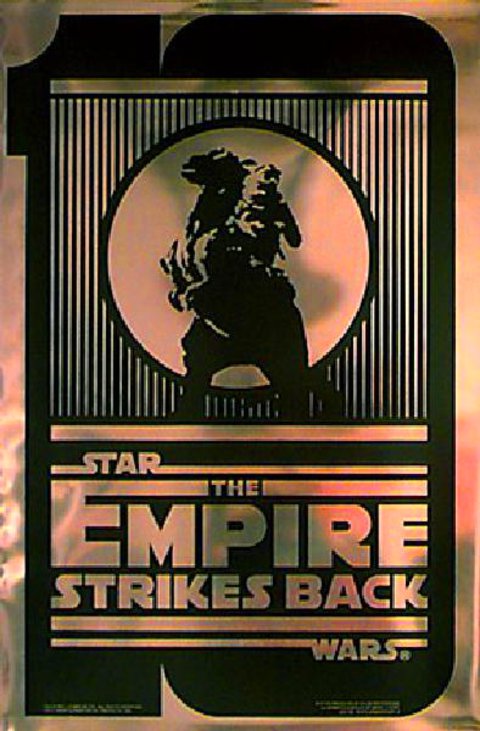 The Empire Strikes Back Original R1990 U.S. One Sheet Movie Poster