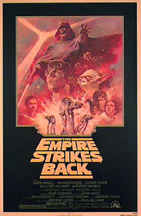 The Empire Strikes Back Original R1981 U.S. One Sheet Movie Poster