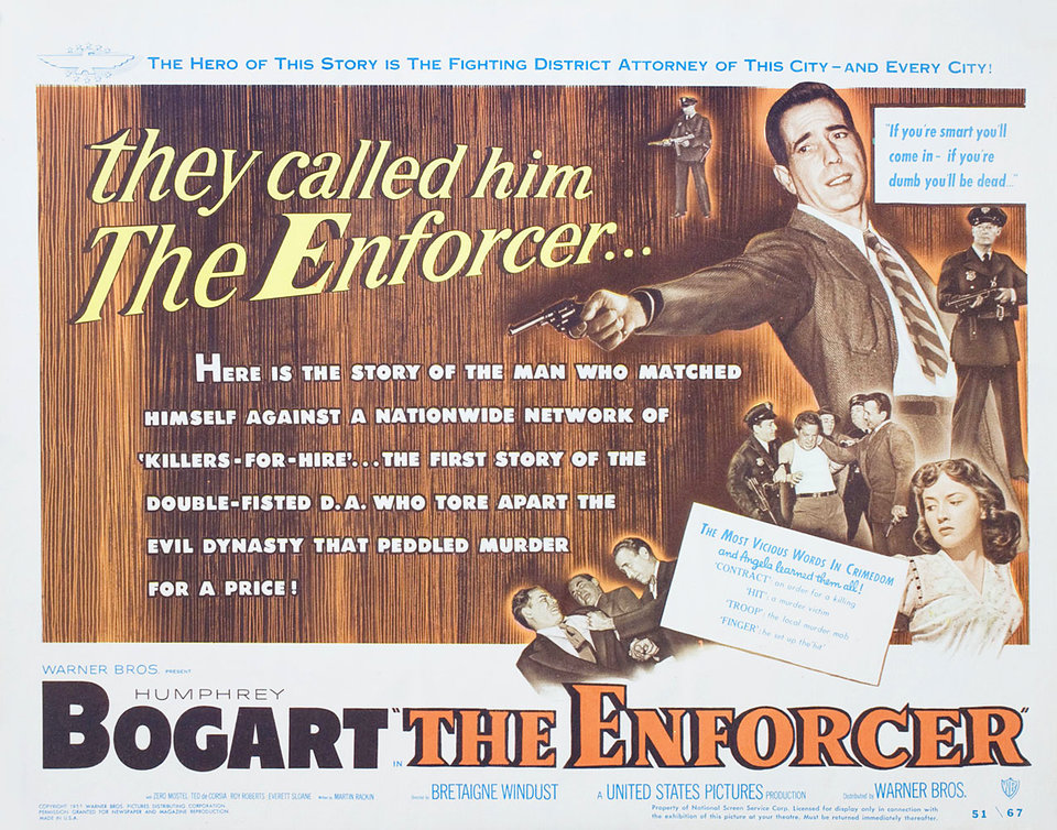The Enforcer Original 1951 U.S. Title Card