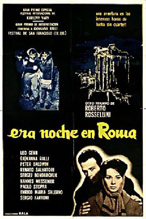 Era Notte a Roma Original 1960 Argentine Movie Poster