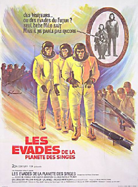 Escape from the Planet of the Apes Original 1971 French Grande Movie Poster