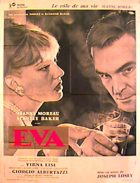 Eva Original 1962 French Grande Movie Poster
