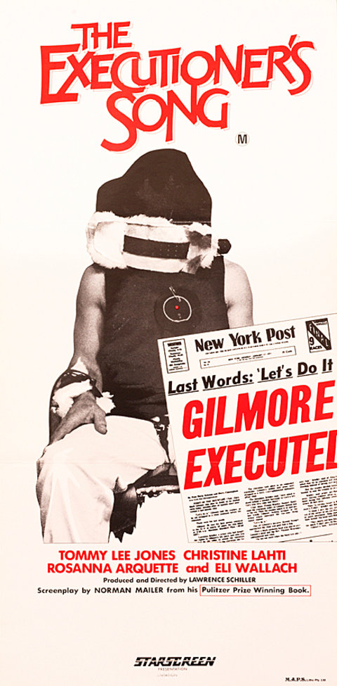 The Executioner's Song Original 1982 Australian Daybill Movie Poster