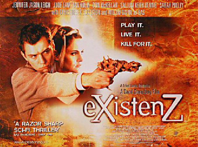 eXistenZ Original 1999 British Quad Movie Poster