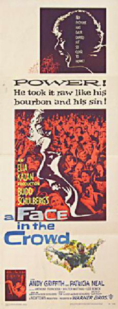 A Face in the Crowd Original 1957 U.S. Insert Movie Poster