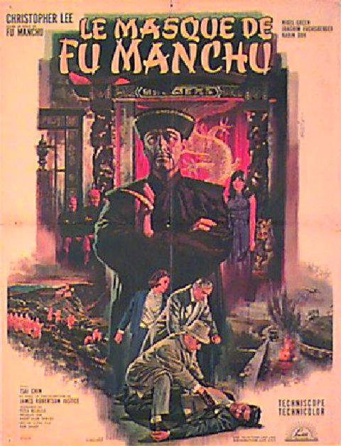 The Face of Fu Manchu Original 1964 French Moyenne Movie Poster