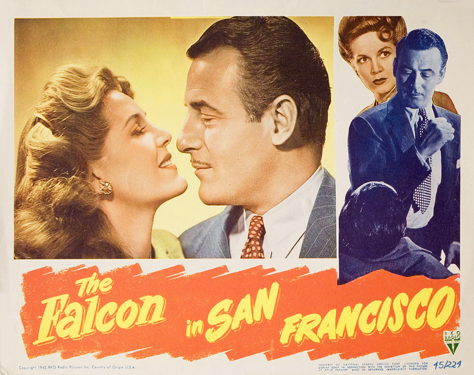 The Falcon in San Francisco Original 1945 U.S. Scene Card
