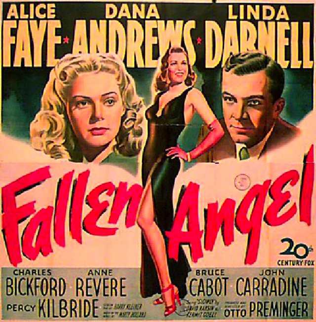 Fallen Angel Original 1945 U.S. Six Sheet Movie Poster