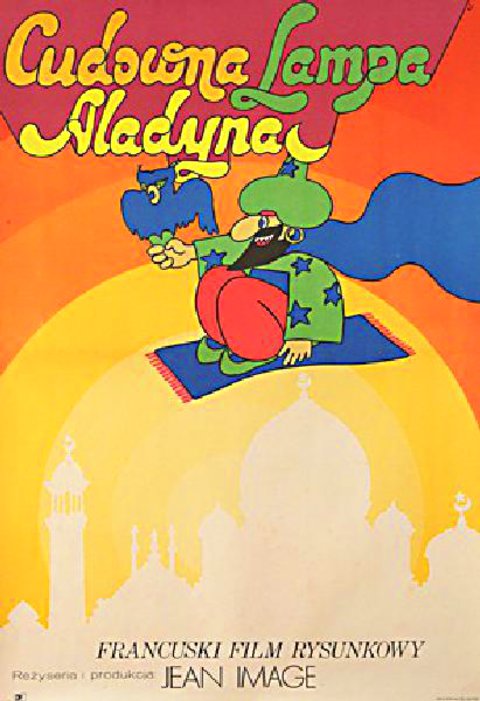 Aladdin and His Magic Lamp Original 1971 Polish A1 Movie Poster
