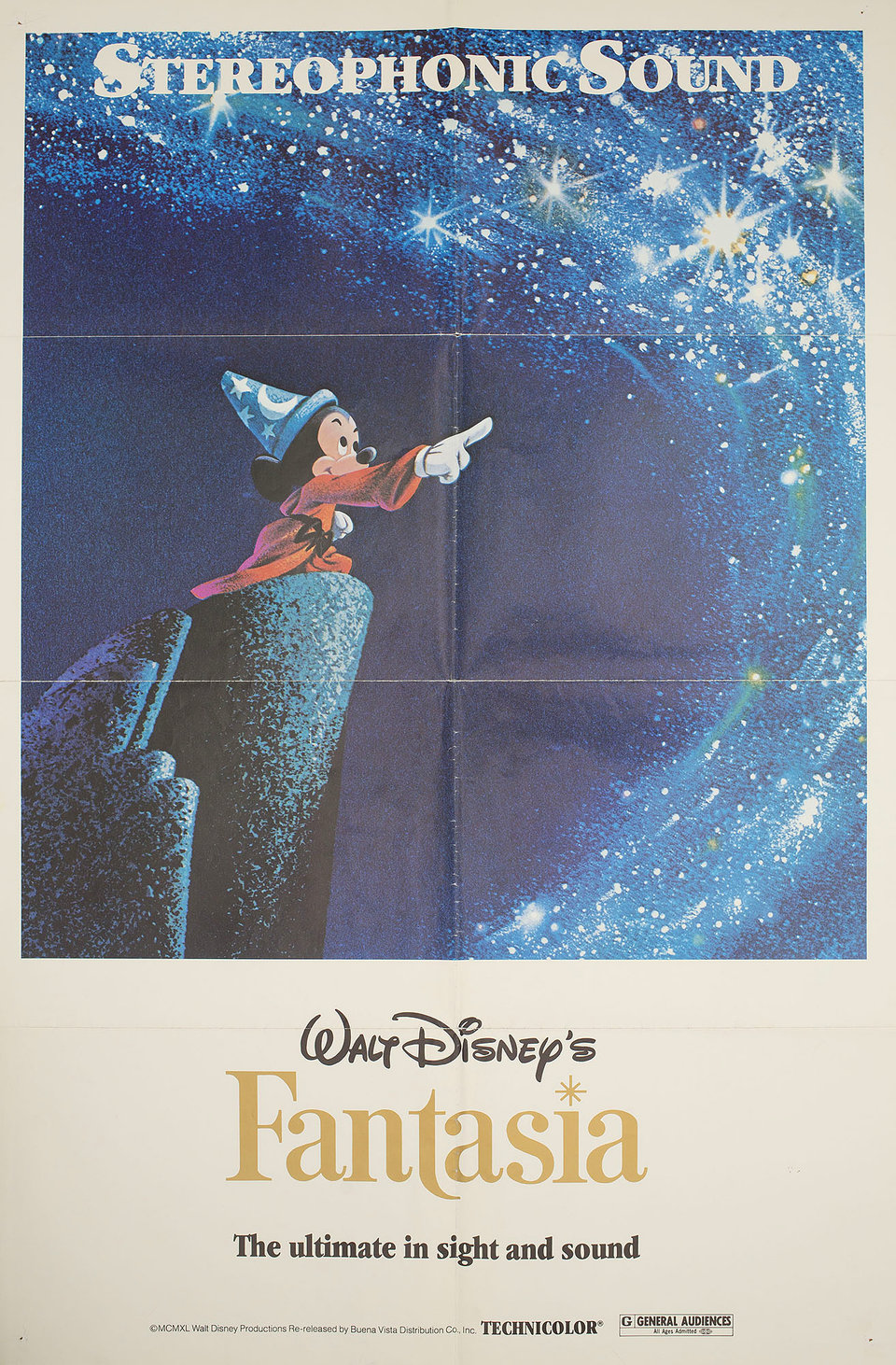 Fantasia Original R1975 U.S. One Sheet Movie Poster